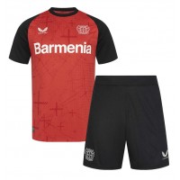 Camisa de Futebol Bayer Leverkusen Alejandro Grimaldo #20 Equipamento Principal Infantil 2024-25 Manga Curta (+ Calças curtas)